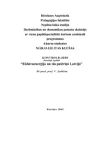 Konspekts 'Elektroenerģija un tās patēriņš Latvijā', 1.