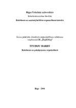 Referāts 'Jauna produkta izlaides organizēšana ražošanas uzņēmumā ''X''', 1.