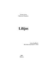 Referāts 'Lilijas', 1.