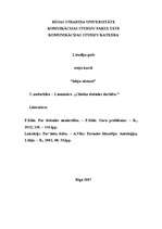 Eseja 'Cilvēka dvēseles darbība', 1.