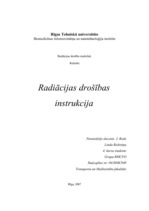 Referāts 'Radiācijas drošība medicīnā', 1.