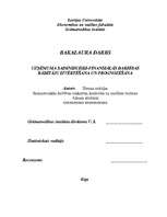 Referāts 'Uzņēmuma saimnieciski finansiālās darbības rādītāju izvērtēšana un prognozēšana', 1.