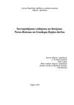 Referāts 'Savrupinājumu veidojums un lietojums Noras Ikstenas un Gundegas Repšes darbos', 1.
