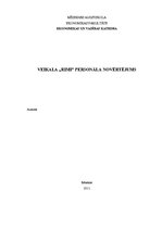 Referāts 'Personāla novērtējums veikalā "Rimi"', 1.