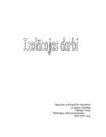 Konspekts 'Izolācijas darbi', 1.