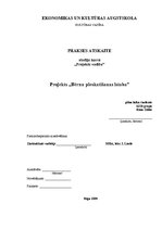 Prakses atskaite 'Projekts "Bērnu pieskatīšanas istaba"', 1.