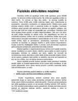 Referāts 'Fiziskās aktivitātes nozīme', 1.