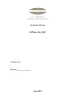 Biznesa plāns 'Business plan Sunday Tan LLC', 1.