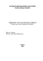Referāts 'Apkārtējās vides piesārņojums Jelgavā', 1.