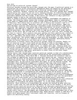 Eseja 'How and why Do Political Systems Change?', 1.