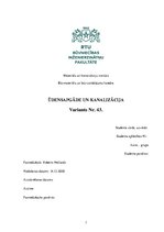 Konspekts 'Ūdensapgāde un kanalizācija', 1.