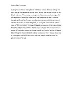 Eseja 'The Social Regard for Women During the Middle Ages', 6.