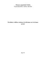 Konspekts 'Kvalitātes vadības sistēmas izveide un ieviešana', 1.