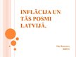 Prezentācija 'Inflācija un tās posmi Latvijā', 1.