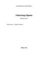 Referāts 'Faktoringa līgums', 1.