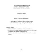 Konspekts 'Eiropas Savienības valsts pārvaldes darbības (administratīvie) principi. Valsts ', 1.