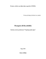 Referāts 'Pieauguša cilvēka attīstība', 1.