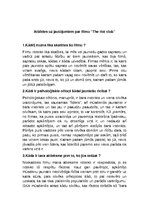 Konspekts 'Atbildes uz jautājumiem par filmu "The Riot Club"', 1.