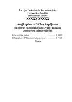 Diplomdarbs 'Augļkopības attīstības iespējas un papildus saimniekošanas veidi mazām zemnieku ', 1.