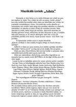 Eseja 'Muzikālā izrāde "Adata"', 1.