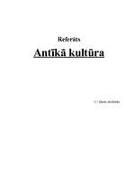 Referāts 'Antīkā kultūra', 1.