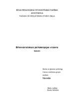 Referāts 'Biheivioristiskais psihoterapijas virziens', 1.
