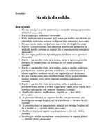 Konspekts 'Kredīti. Krustvārdu mīkla', 1.