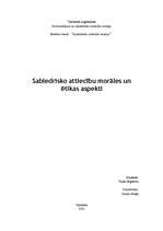 Referāts 'Sabiedrisko attiecību morāles un ētikas aspekti', 1.