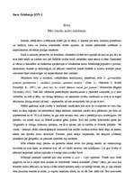 Eseja 'Mīts (rituāls, kults) mūsdienās', 1.