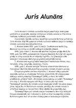 Referāts 'Juris Alunāns', 1.