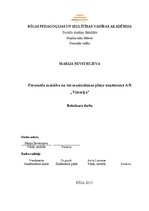 Diplomdarbs 'Personāla mainība un tās mazināšanas plāns uzņēmumā AS "Visterija"', 1.