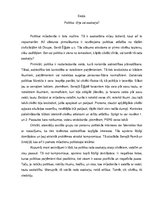 Eseja 'Politika - cīņa vai saskaņa?', 1.