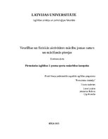 Konspekts 'Pirmsskolas izglītības 3. posma sporta nodarbības konspekts', 1.