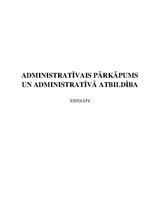 Referāts 'Administratīvais pārkāpums un administratīvā atbildība', 1.