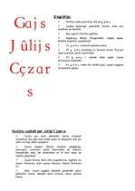 Konspekts 'Jūlijs Cēzars', 1.