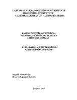 Referāts 'Lauksaimniecības uzņēmuma "Muižnieks" ražošanas plāns un attīstības iespējas', 1.