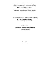 Konspekts 'Saskarsmes partneru daudzpusība saziņā', 1.