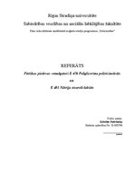 Referāts 'Pārtikas piedevas: emulgatori E 476 poliglicerīna polirīcinoleāts un E 481 nātri', 1.
