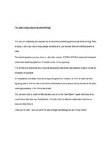 Eseja 'I’m just Crazy About Scuba Diving', 1.