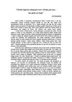 Eseja '"Cilvēk, vispirms uzkāp pats sevī - cilvēkā, pēc tam, kur gribi, var kāpt". (O.V', 1.