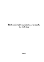 Konspekts 'Pārdošanas komanda, tās dalībnieki', 1.