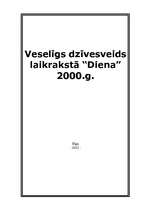 Referāts 'Veselīgs dzīvesveids laikrakstā "Diena" 2000.gadā', 1.