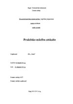 Prakses atskaite 'Prakse uzņēmumā SIA "Cento"', 1.