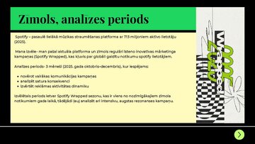 Prezentācija 'Zīmola "Spotify" monitoringa analīze', 2.