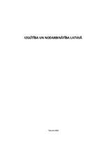Referāts 'Izglītība un nodarbinātība Latvijā', 1.