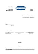 Referāts 'Uzņēmuma "Latvia Tours" finanšu analīze', 1.