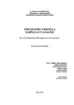 Diplomdarbs 'Vērtspapīru portfeļa vadīšana un analīze', 1.