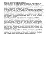 Eseja 'Changes and effects the Cold war had on America', 1.