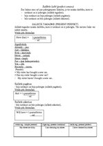 Konspekts 'Darbības vārdi angļu valodā (ilgst.tag.,ilgst.nāk.,vienk.pag.)', 5.