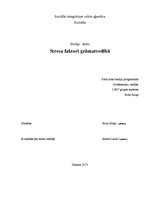 Referāts 'Stresa faktori grāmatvedībā', 1.